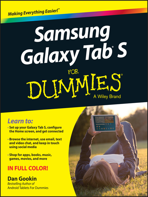 Cover image for Samsung Galaxy Tab S For Dummies
